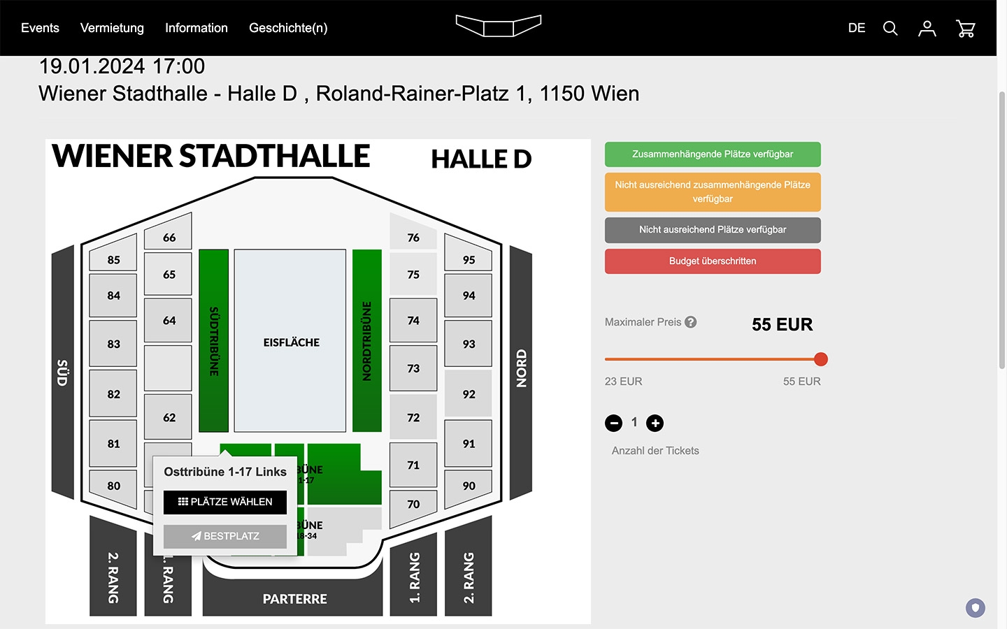 Wiener Stadthalle | stadthalle.com | 2023 (Screen Only 06) © echonet communication